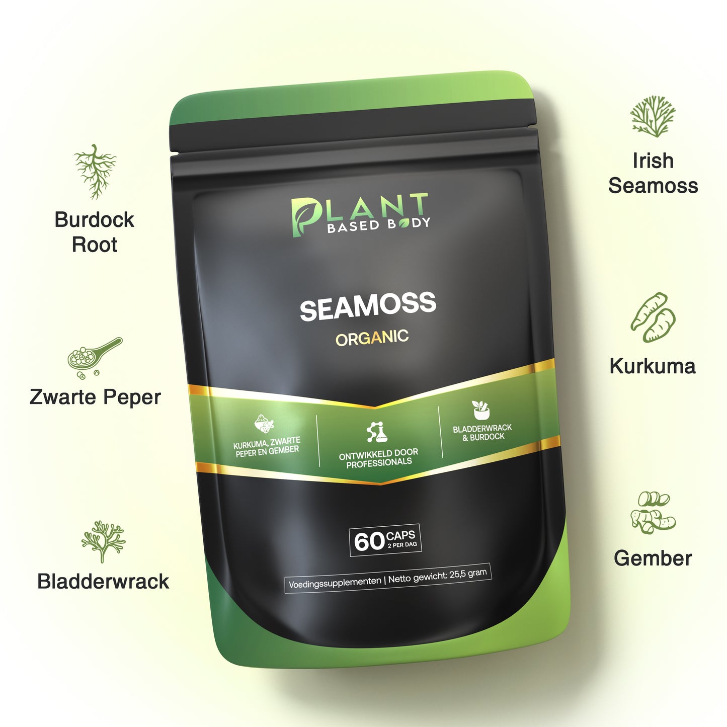 Irish Sea Moss - Superfood - 60 Capsules-Hairandnatureb2b