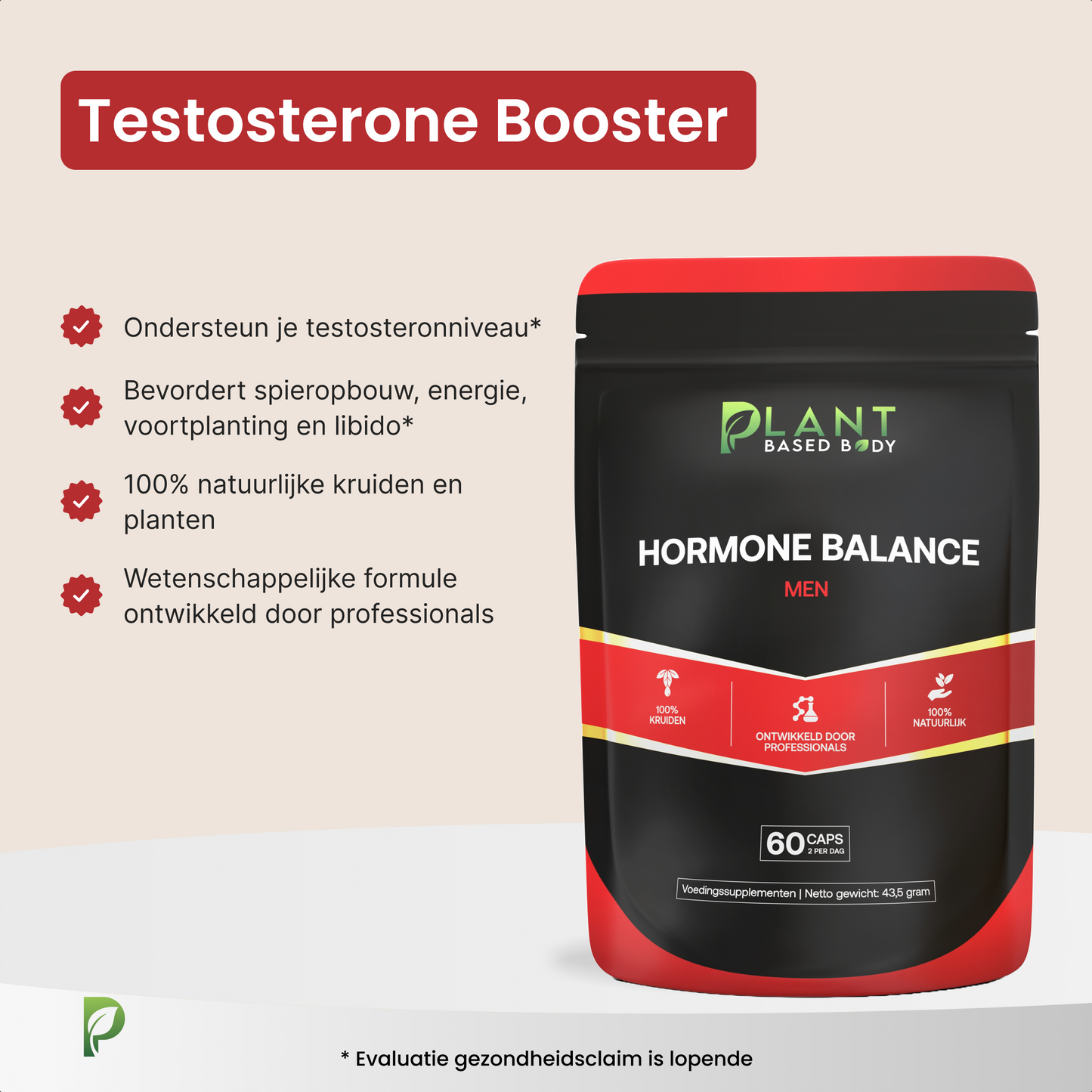 Hormone Balance – Testosterone Booster for Men – 60 Capsules