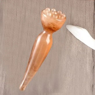 Voorhoofd Massage Tool – Rozenkwarts Ontspanningshulpmiddel-Hairandnatureb2b