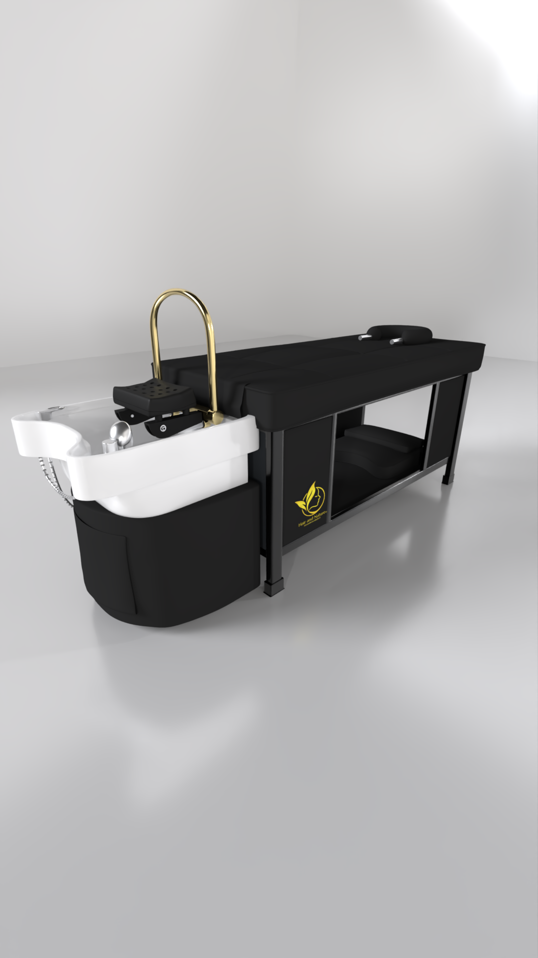 TRADITIONEEL JAPANSE HOOFDSPA BED - DELUXE - HAIR AND NATURE Hairandnatureb2b