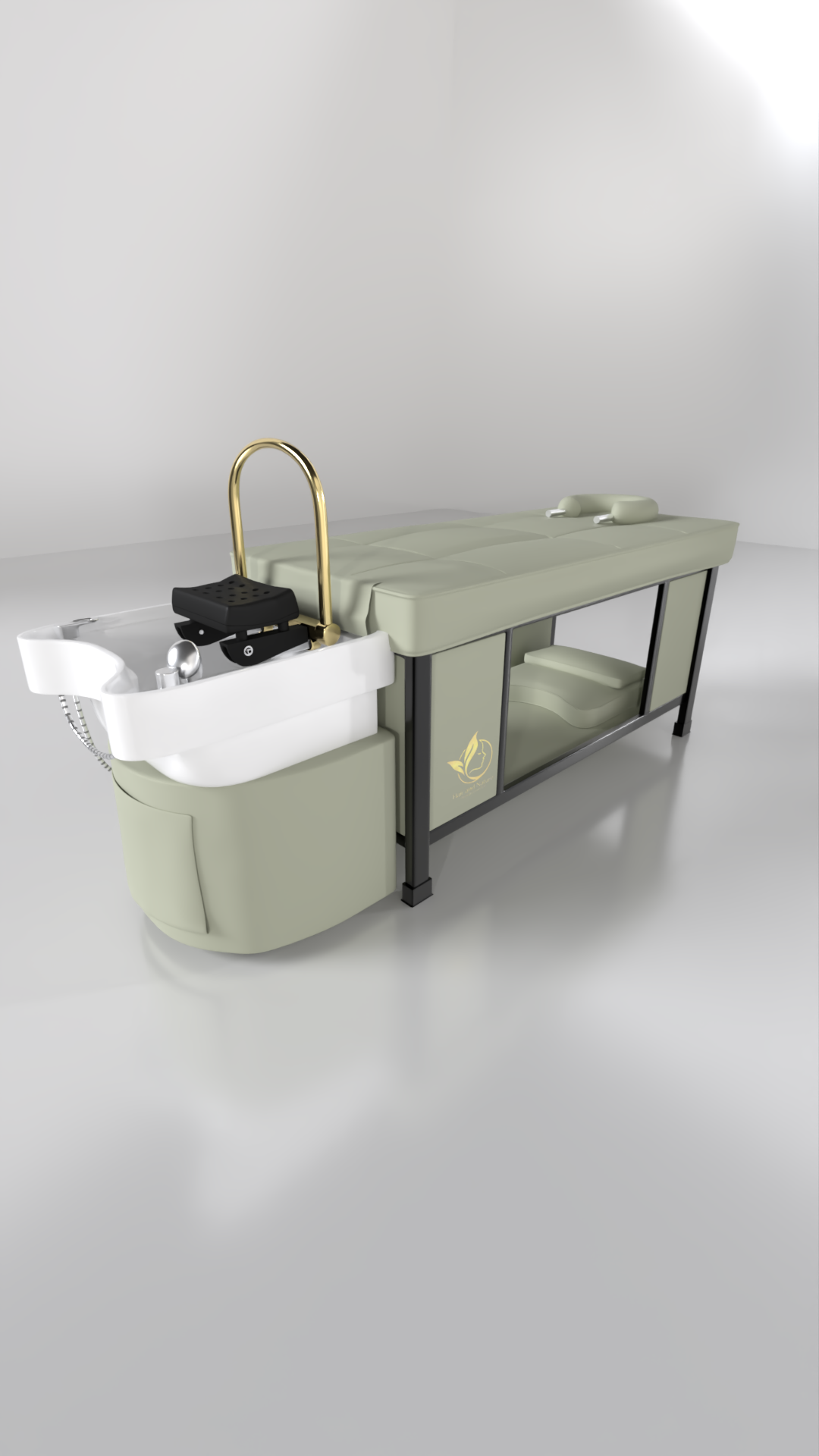 TRADITIONEEL JAPANSE HOOFDSPA BED - DELUXE - HAIR AND NATURE Hairandnatureb2b