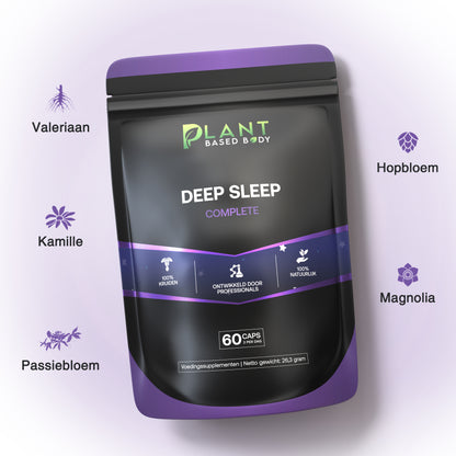 Deep Sleep – Natural sleeping pills for a good night's sleep and against stress – 60 capsules