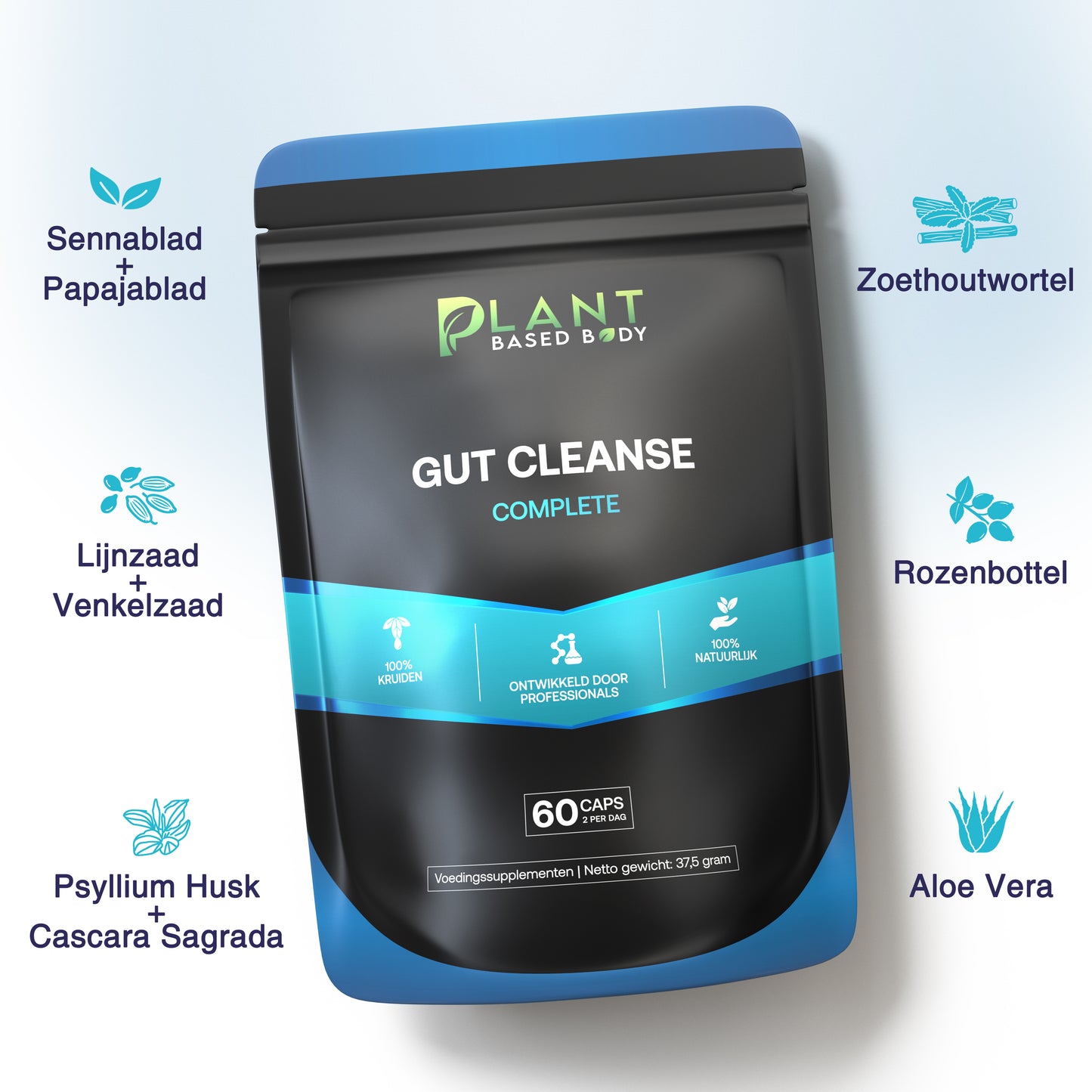 Gut Cleanse – Intestinal Detox for Natural Colon Cleansing – 60 Capsules