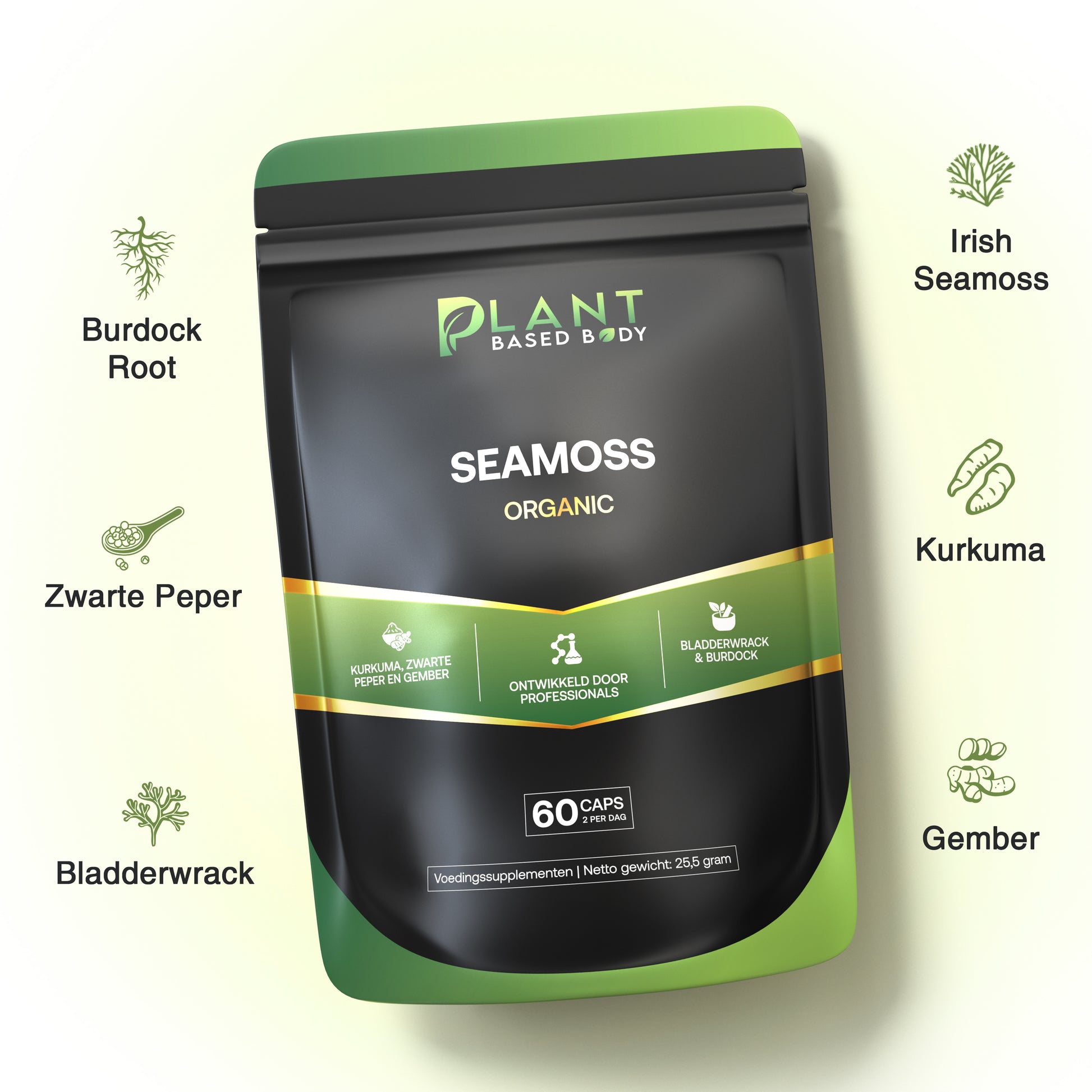 Irish Sea Moss - Superfood - 60 Capsules-Hairandnatureb2b