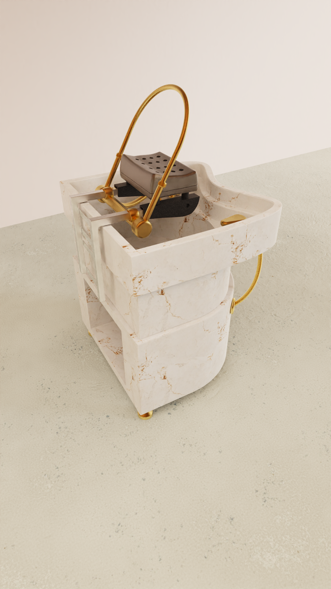 Japanse hoofdspa bed met ergonomisch ontwerp en soft mist