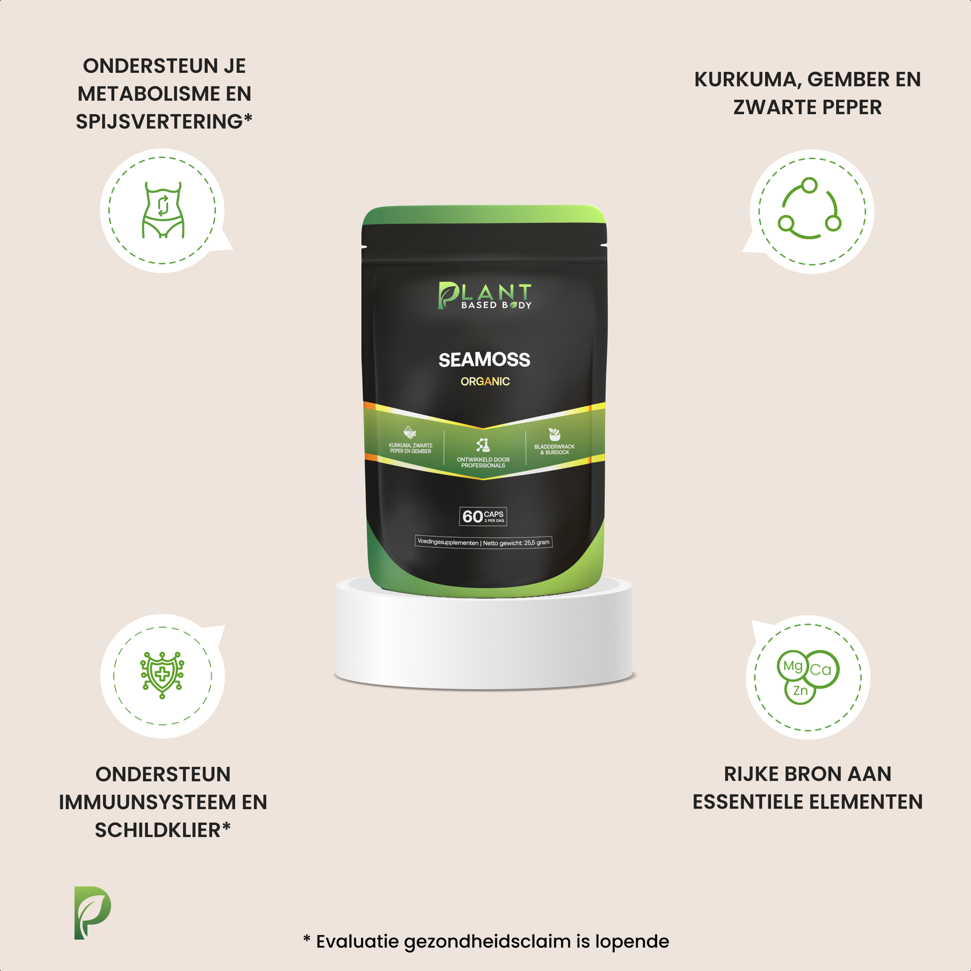 Irish Sea Moss - Superfood - 60 Capsules-Hairandnatureb2b